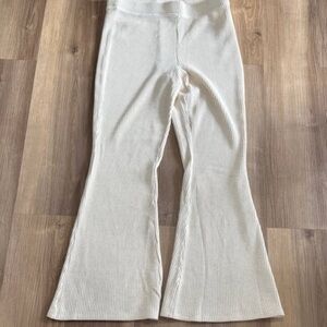 aerie waffle knit flare pants xxl
